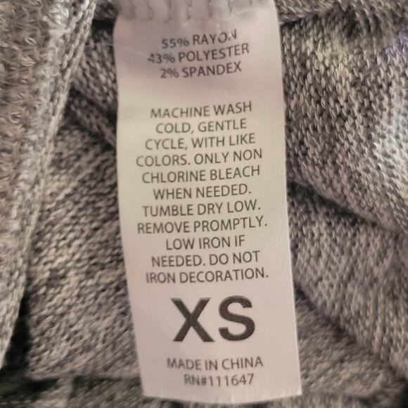 Fifth Sun Women's Shirt Size XS Free Spirit on Front Semi Sheer Stretchy Boho - Picture 7 of 9